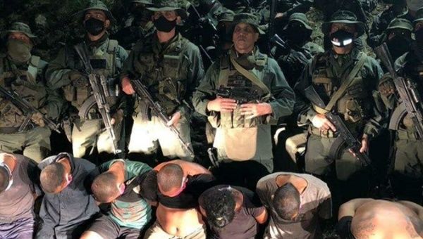Operation Gedeon terrorists captured by the National Bolivarian Armed Forces.