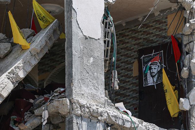 Ruins of Palestinian homes, May 2024