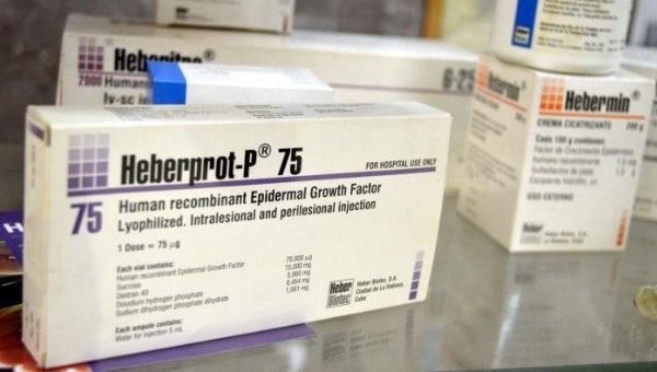 Specialized HEBERPROT-P drug to treat ulcerations caused by diabetes.