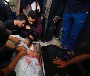 Families Crying for their dead due to the agressions of Israel, May 5, 2024