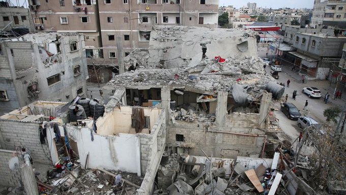 Rubble and ruins in Gaza, May 2024