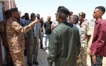 Comitee inspecting the progress in the Atbara Airport