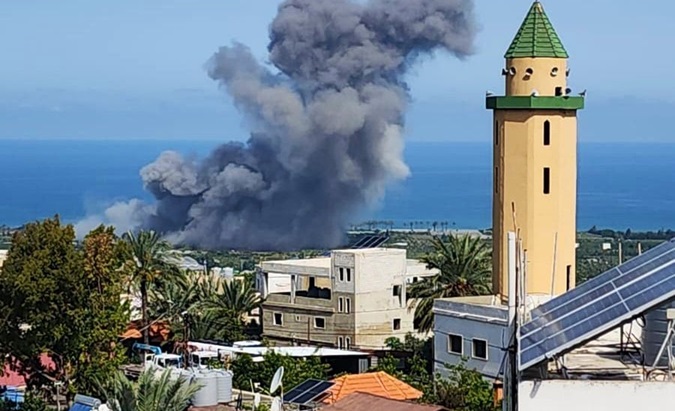 Israeli bombings in Najjarieh, Lebanon, May 17, 2024.