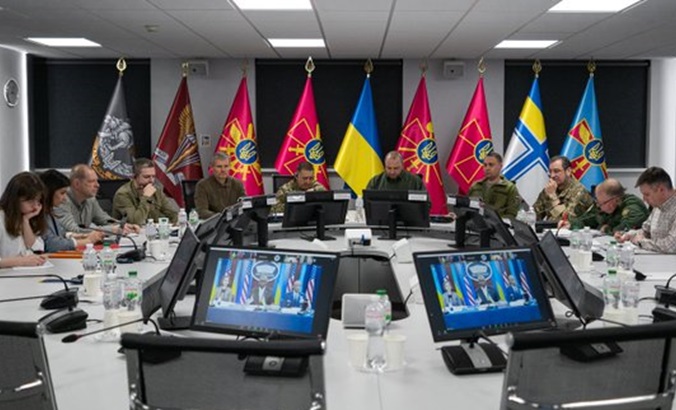 Ukrainian authorities at the Ramstein Group meeting, May 20, 2024.