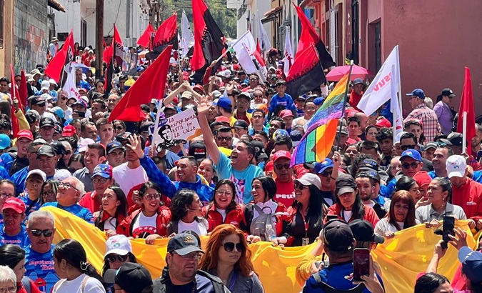 March in support of President Nicolas Maduro in Merida, Venezuela, May 22, 2024.