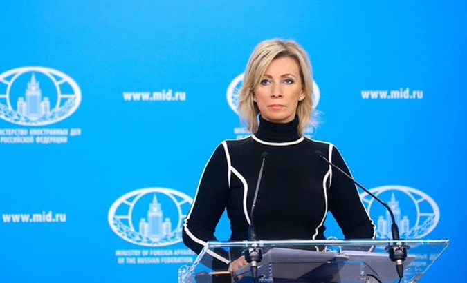 Russian Foreign Affairs Ministry spokesperson Maria Zakharova.